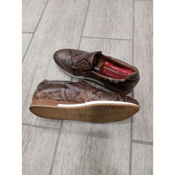 MEZLAN MONARCH Snake print leather slip-on loafer SIZE 9 US MADE IN SPAIN - Picture 5 of 12